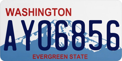 WA license plate AYO6856