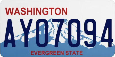 WA license plate AYO7094