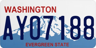 WA license plate AYO7188