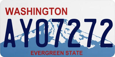 WA license plate AYO7272