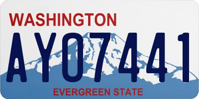 WA license plate AYO7441