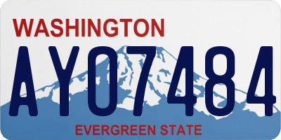 WA license plate AYO7484
