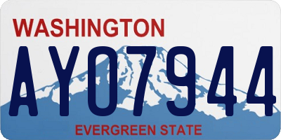 WA license plate AYO7944
