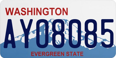 WA license plate AYO8085