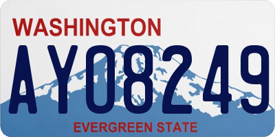 WA license plate AYO8249