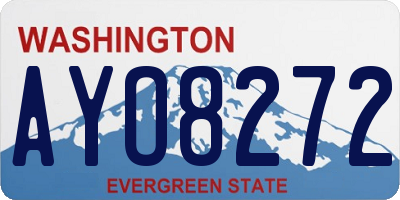 WA license plate AYO8272