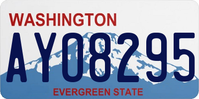 WA license plate AYO8295