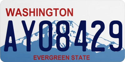 WA license plate AYO8429
