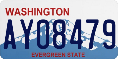 WA license plate AYO8479