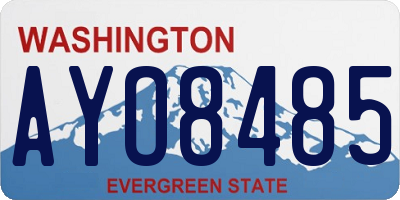 WA license plate AYO8485