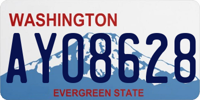 WA license plate AYO8628