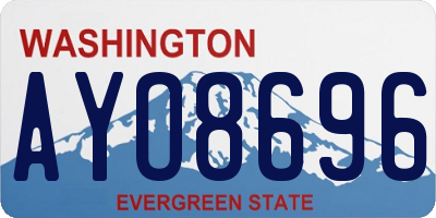 WA license plate AYO8696