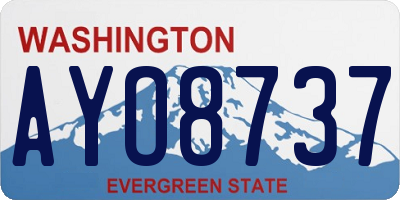 WA license plate AYO8737