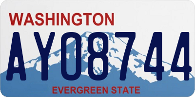 WA license plate AYO8744