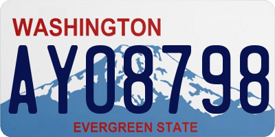 WA license plate AYO8798