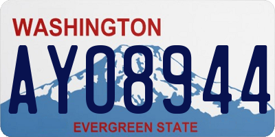 WA license plate AYO8944