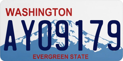 WA license plate AYO9179