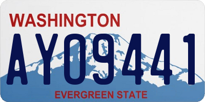 WA license plate AYO9441