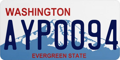 WA license plate AYP0094
