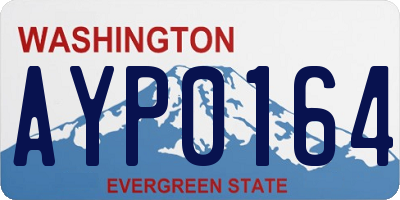 WA license plate AYP0164