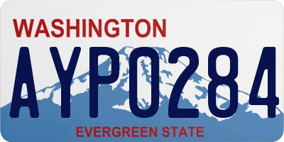 WA license plate AYP0284