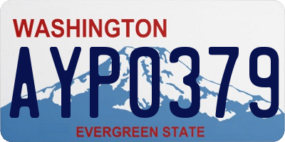 WA license plate AYP0379