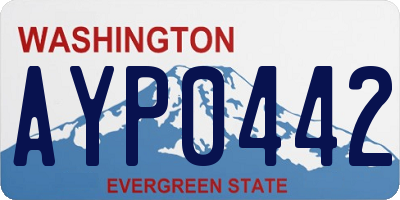 WA license plate AYP0442