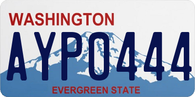 WA license plate AYP0444