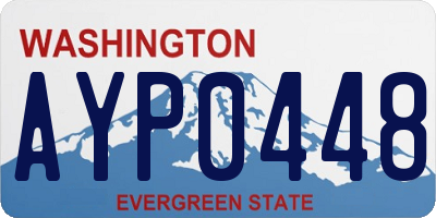 WA license plate AYP0448