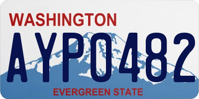 WA license plate AYP0482