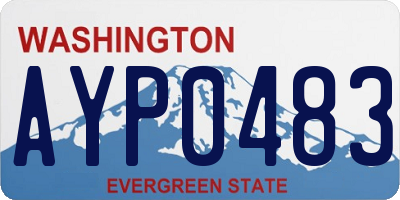 WA license plate AYP0483