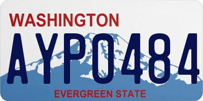 WA license plate AYP0484