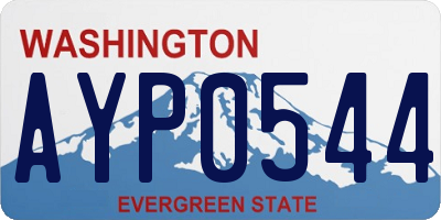 WA license plate AYP0544