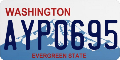 WA license plate AYP0695