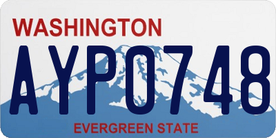 WA license plate AYP0748