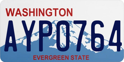 WA license plate AYP0764