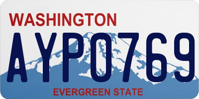 WA license plate AYP0769