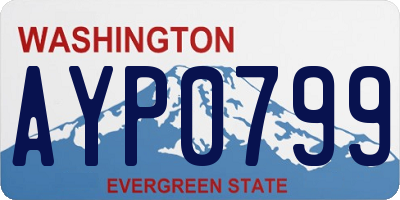 WA license plate AYP0799