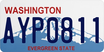WA license plate AYP0811