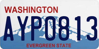 WA license plate AYP0813