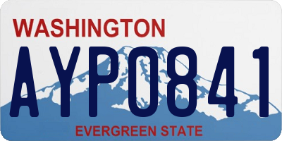 WA license plate AYP0841