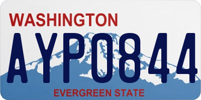 WA license plate AYP0844