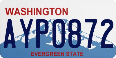 WA license plate AYP0872