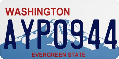 WA license plate AYP0944