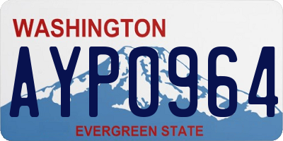 WA license plate AYP0964