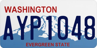 WA license plate AYP1048