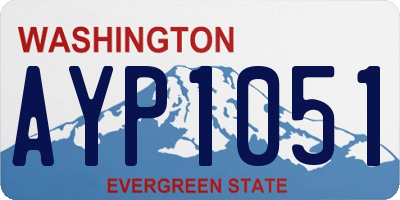 WA license plate AYP1051
