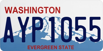 WA license plate AYP1055