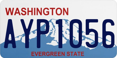 WA license plate AYP1056