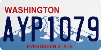 WA license plate AYP1079